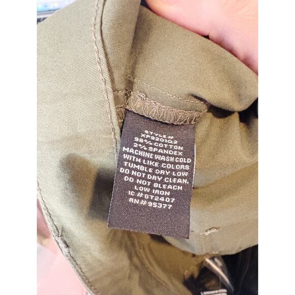 SANCTUARY Pants Size 33 NEW Reissue Cargo Pant Army Green Pockets - Picture 6 of 7